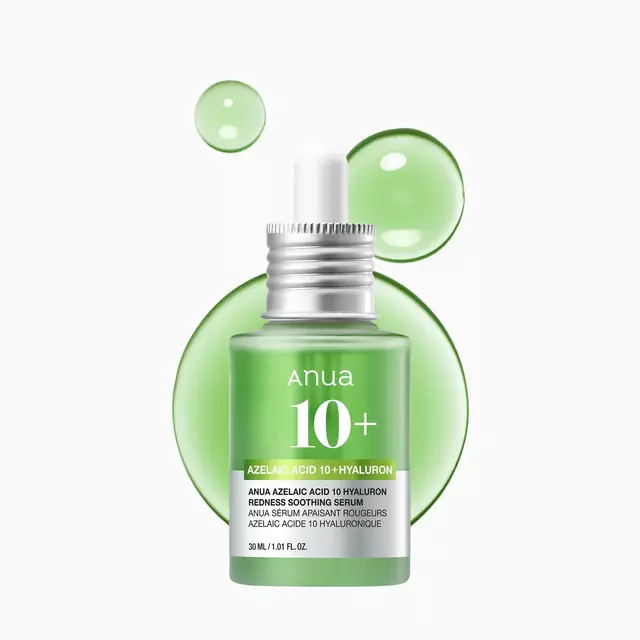 ANUA Azelaic Acid 10% + Hyaluron Serum Suero Calmante Anti-Rojeces 30 ml
