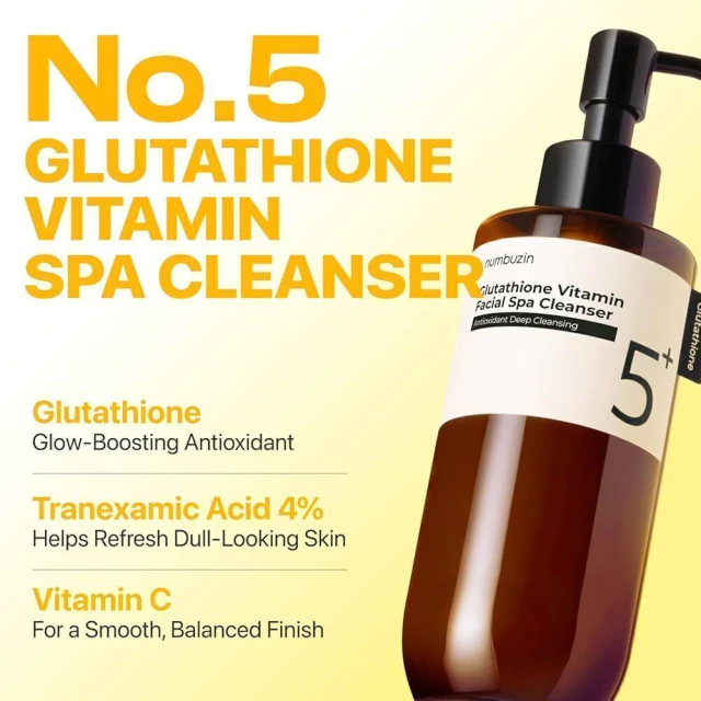 Numbuzin No.5+ Glutathione Vitamin Facial Spa Cleanser | 200 ml