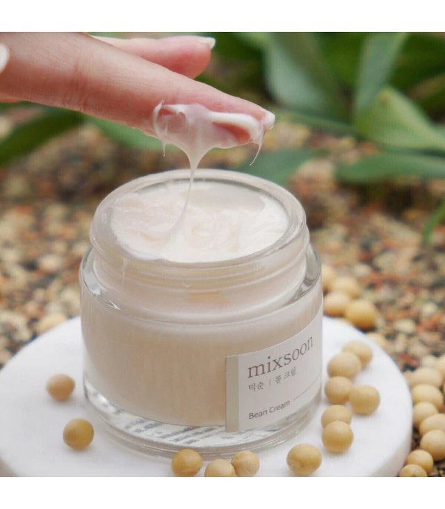 MIXSOON Bean Cream Crema Facial Hidratante con Fermento de Frijol y Granada 50 ml