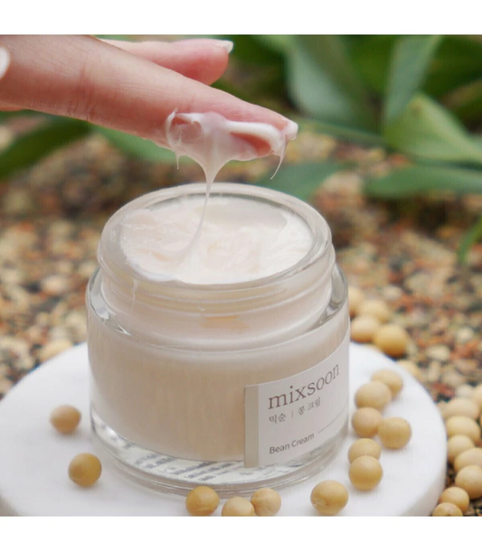 MIXSOON Bean Cream Crema Facial Hidratante con Fermento de Frijol y Granada 50 ml