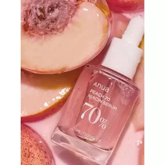 ANUA Peach 70% Niacin Serum Suero Iluminador y Suavizante con 5% Niacinamida 30 ml