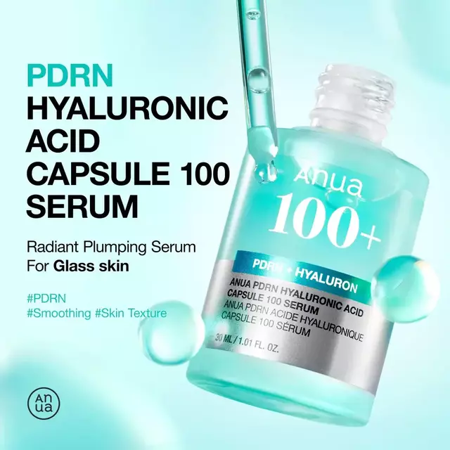 ANUA PDRN + Ácido Hialurónico Capsule 100 Serum Antiedad Regenerador 30 ml
