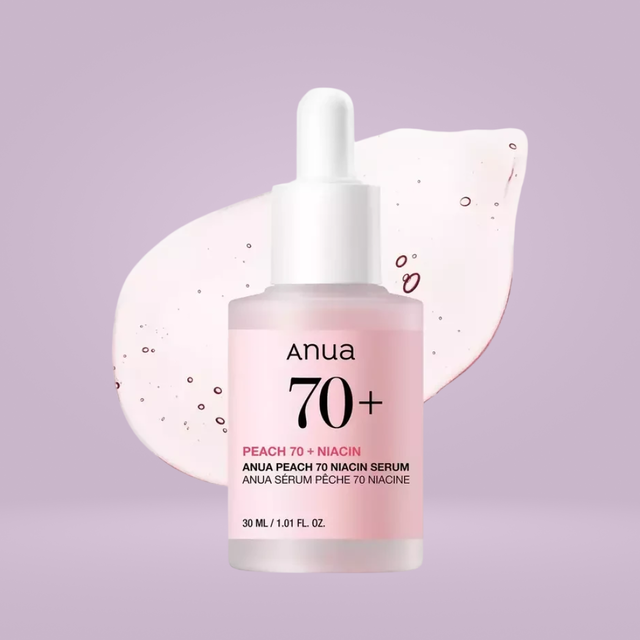 ANUA Peach 70% Niacin Serum Suero Iluminador y Suavizante con 5% Niacinamida 30 ml