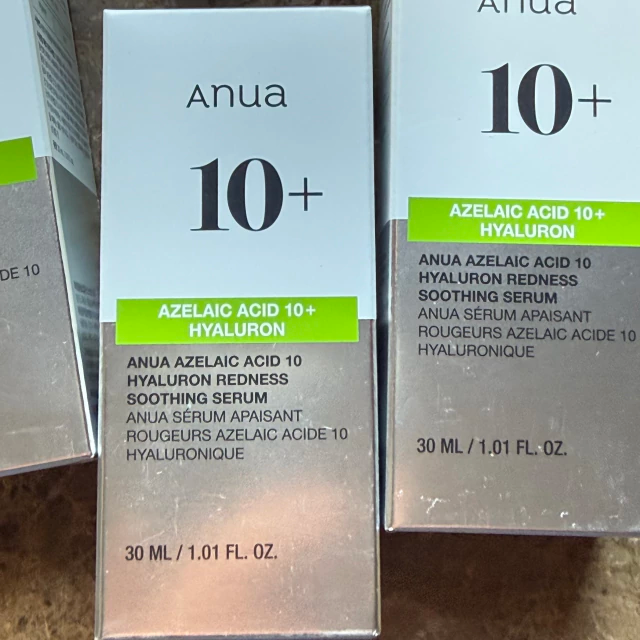 ANUA Azelaic Acid 10% + Hyaluron Serum Suero Calmante Anti-Rojeces 30 ml