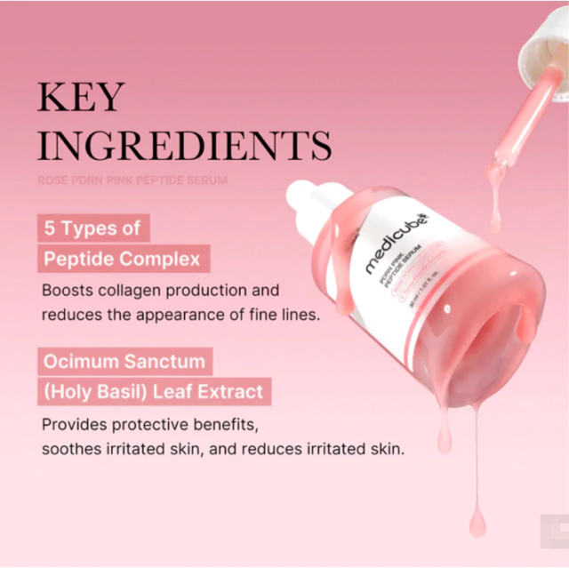 MEDICUBE PDRN Pink Peptide Serum Suero Antiedad Regenerador e Iluminador 30 ml