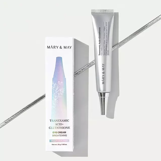 MARY & MAY Tranexamic Acid + Glutathione Eye Cream Crema de Ojos Despigmentante para Ojeras 30 g