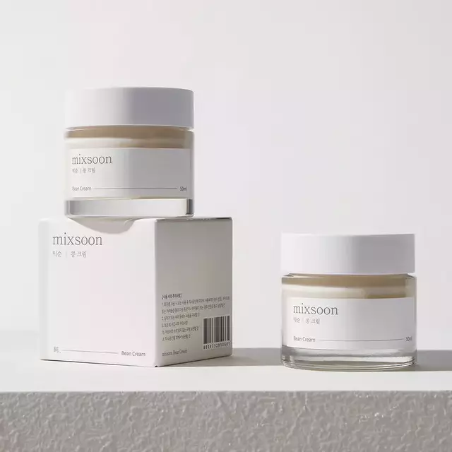 MIXSOON Bean Cream Crema Facial Hidratante con Fermento de Frijol y Granada 50 ml