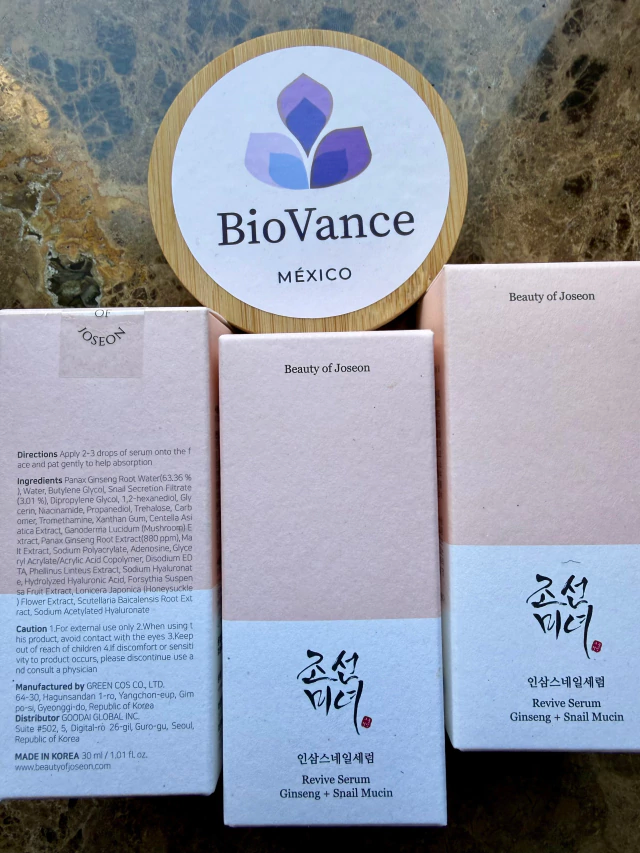 Beauty of Joseon Revive Serum Suero Reparador Antiedad con Ginseng + Mucina de Caracol 30 ml