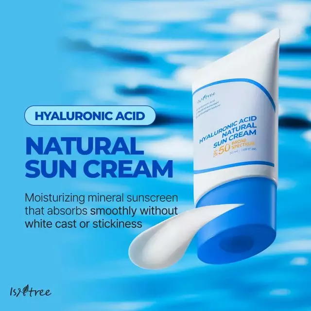 ISNTREE Hyaluronic Acid Natural Sun Cream SPF50+ | 50 ml