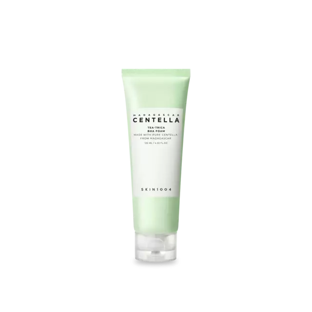 SKIN1004 Madagascar Centella Tea-Trica BHA Foam Limpiador Facial Antiacné con Ácido Salicílico 125 ml